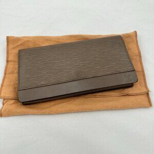 Louis Vuitton Epi Leather Honfleur Clutch Bag Lilac M5273B